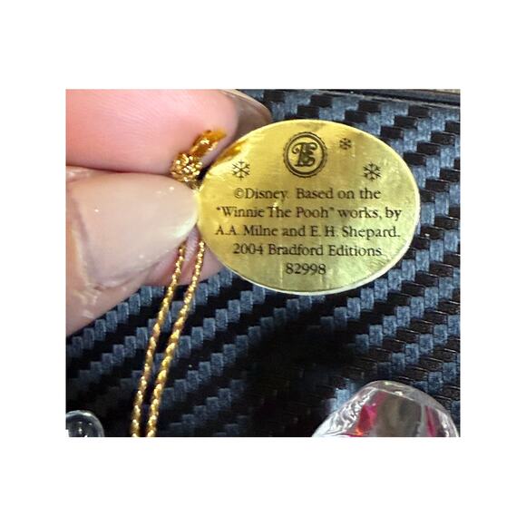 Bradford Editions Disney Winnie The Pooh Tigger 4 Crystal Clear Ornaments 2004 - Picture 2 of 14